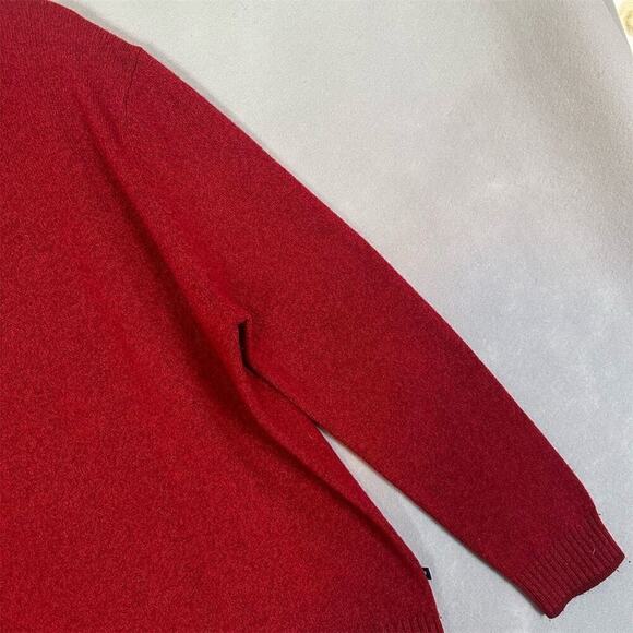 Tommy Bahama Marino Wool Sweater Men’s Sz XL Red High Neck Pullover 1/4 Zip - Picture 8 of 13